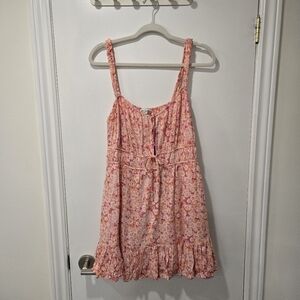 American Eagle Pink Floral Summer Dress